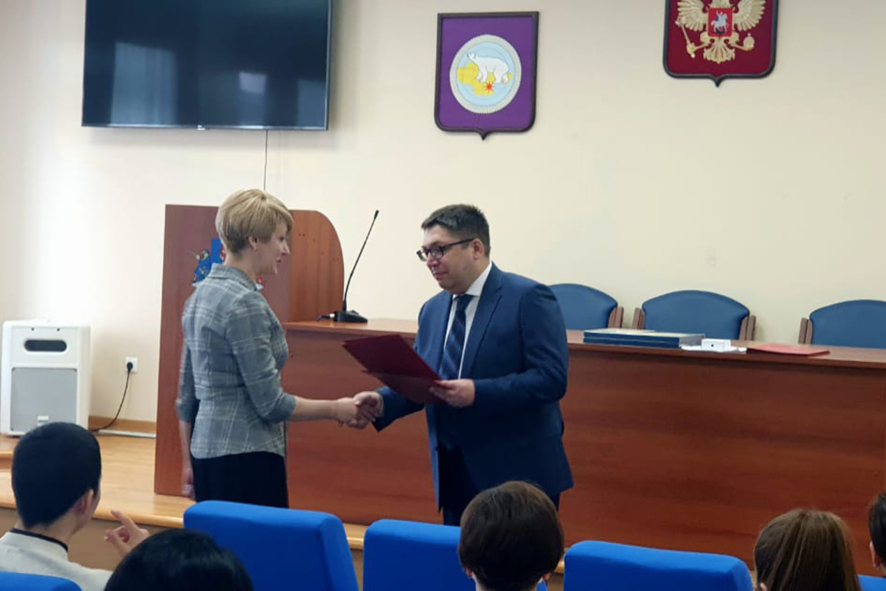 Торжественное мероприятие ко Дню местного самоуправления прошло в мэрии Анадыря