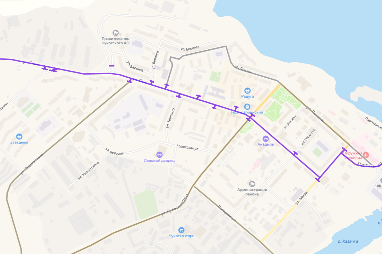 В Анадыре временно перекроют участок дороги