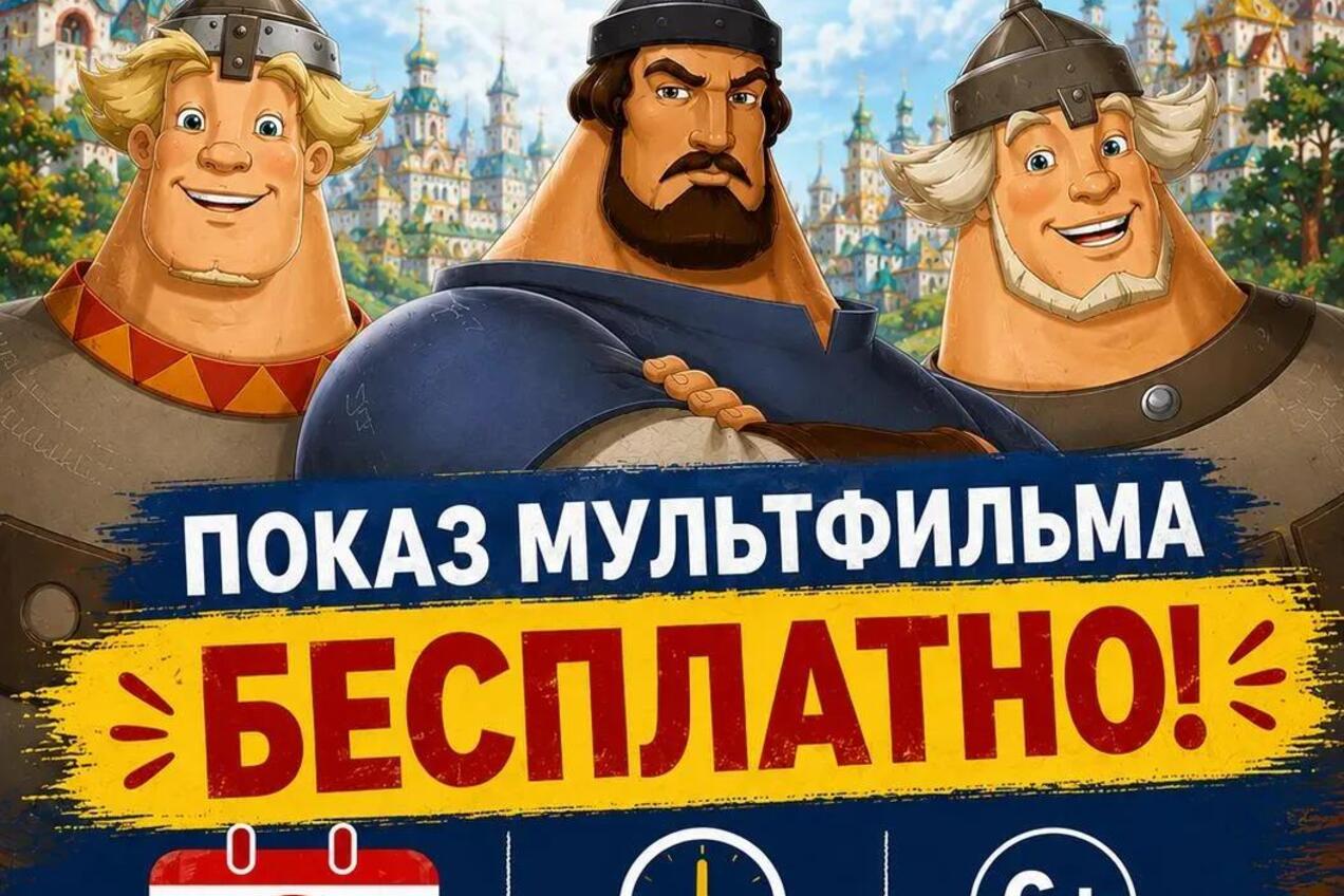 В День семьи, любви и верности в Анадыре состоится бесплатный показ мультфильма